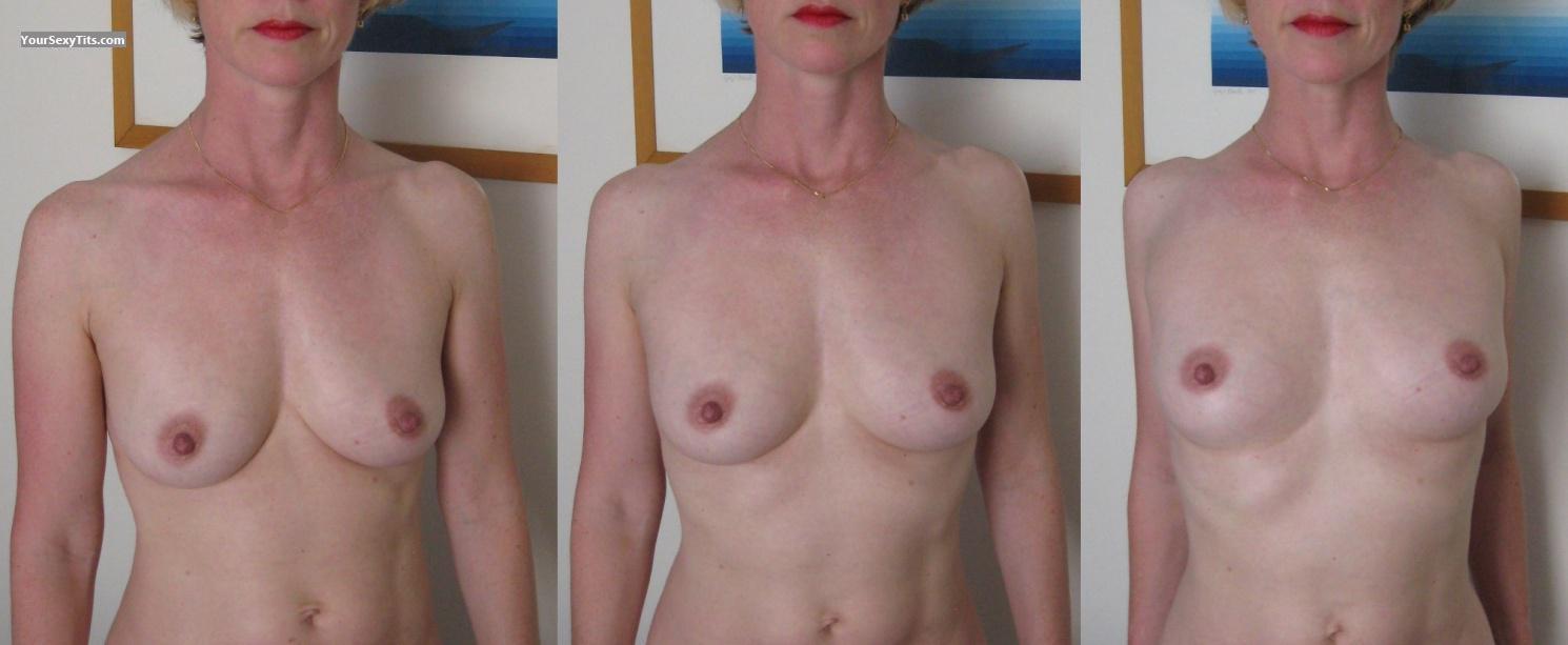 Tit Flash: Medium Tits - Cathy from France